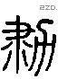 勩字六书源流