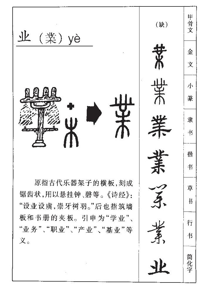 业字字源字典