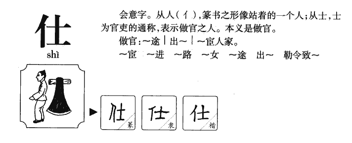 仕字字源字典