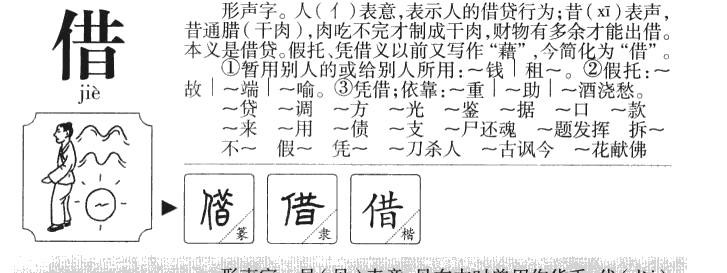 借字字源字典