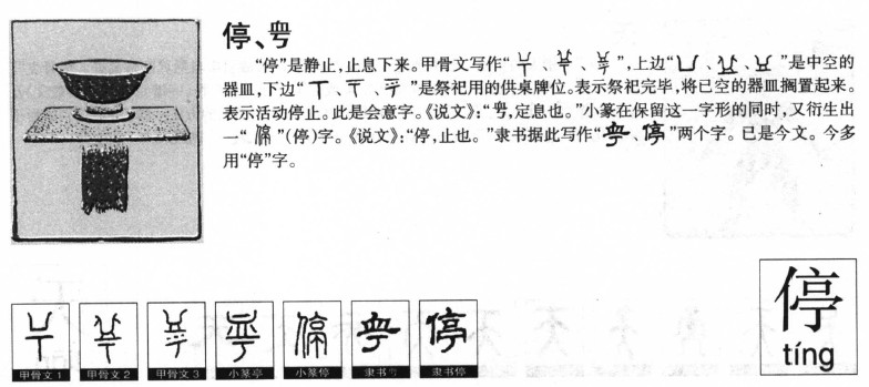 停字字源字典