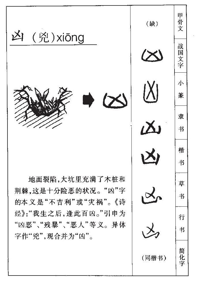 凶字字源字典