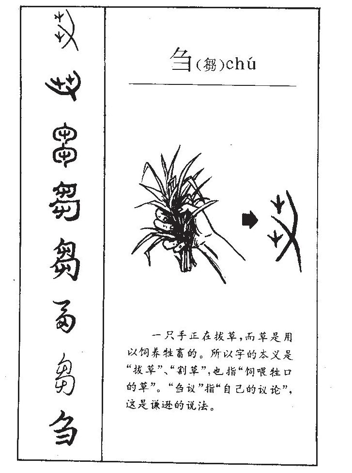 刍字字源字典