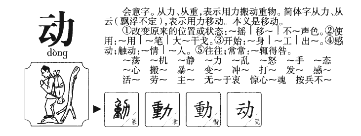 动字字源字典