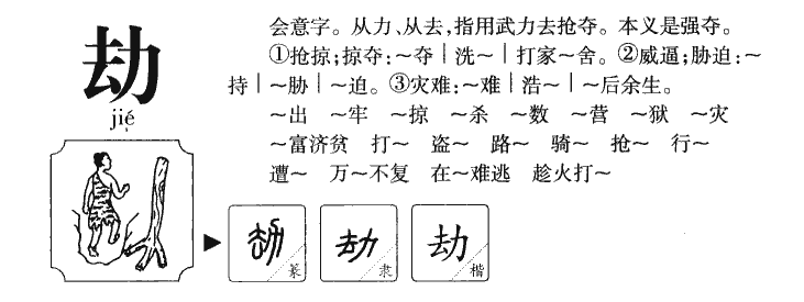 劫字字源字典