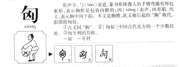 匈字字源字典