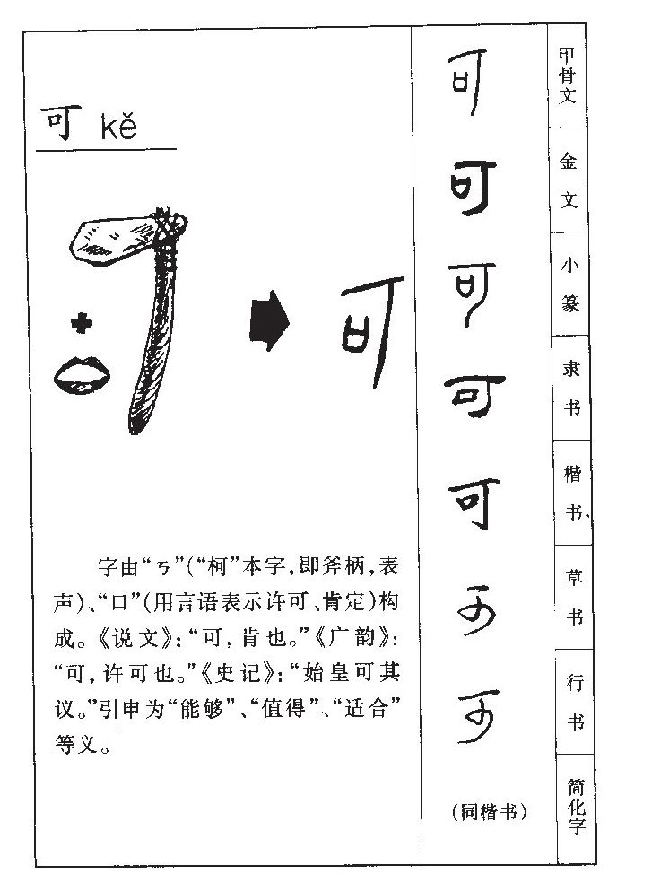 可字字源字典