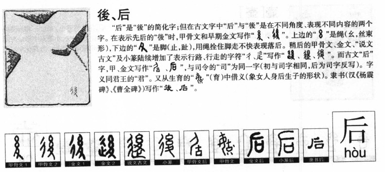 后字字源字典