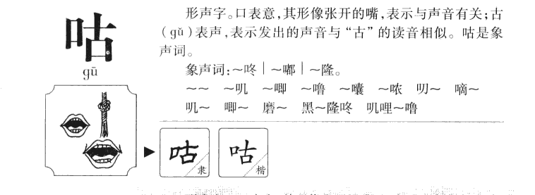 咕字字源字典