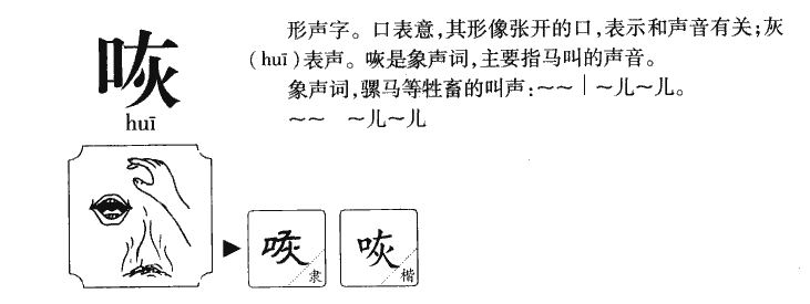 咴字字源字典