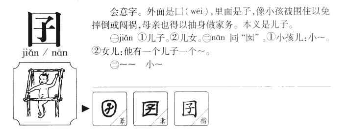 囝字字源字典