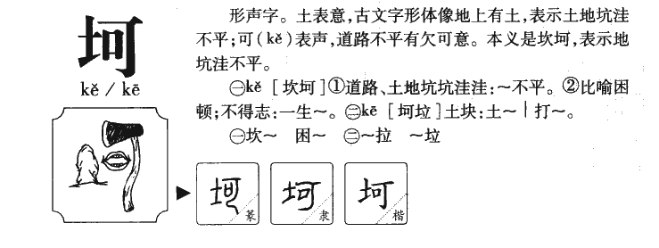 坷字字源字典