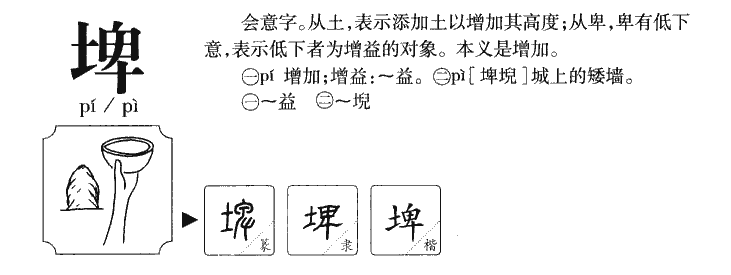 埤字字源字典