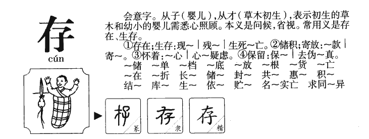 存字字源字典