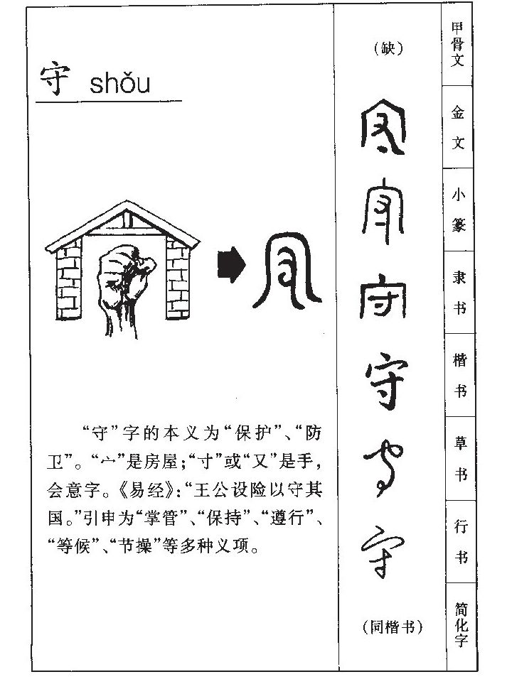 守字字源字典