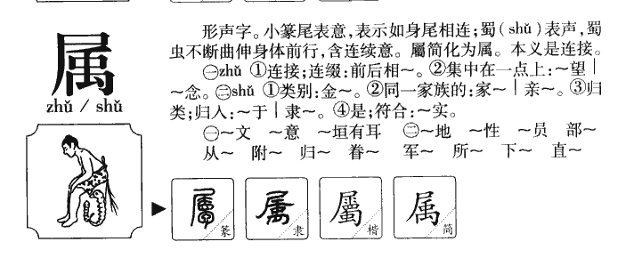 属字字源字典