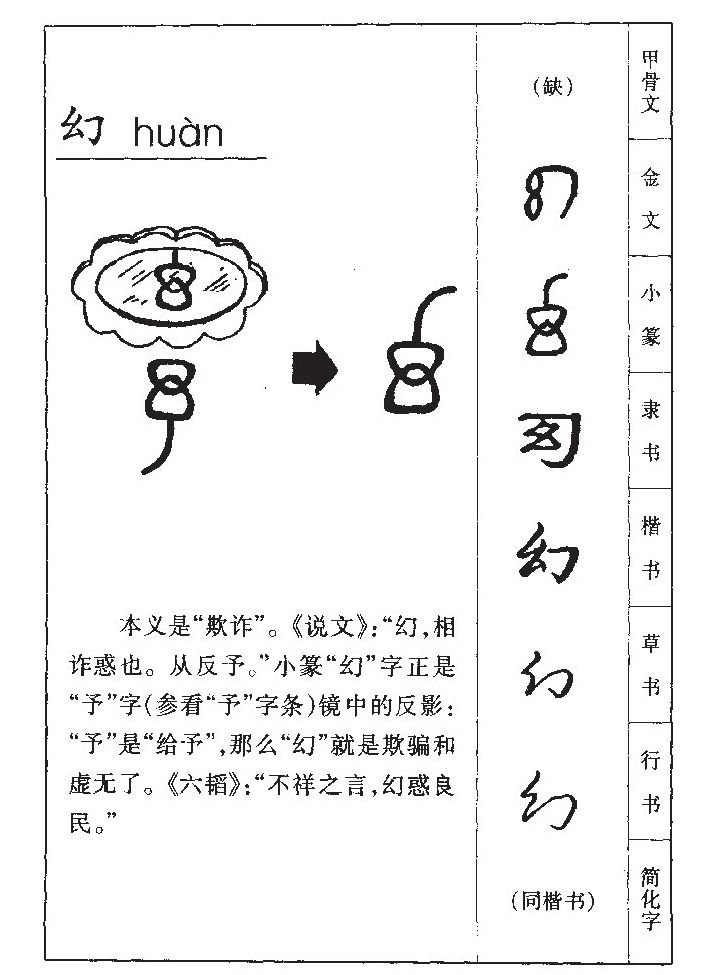 幻字字源字典