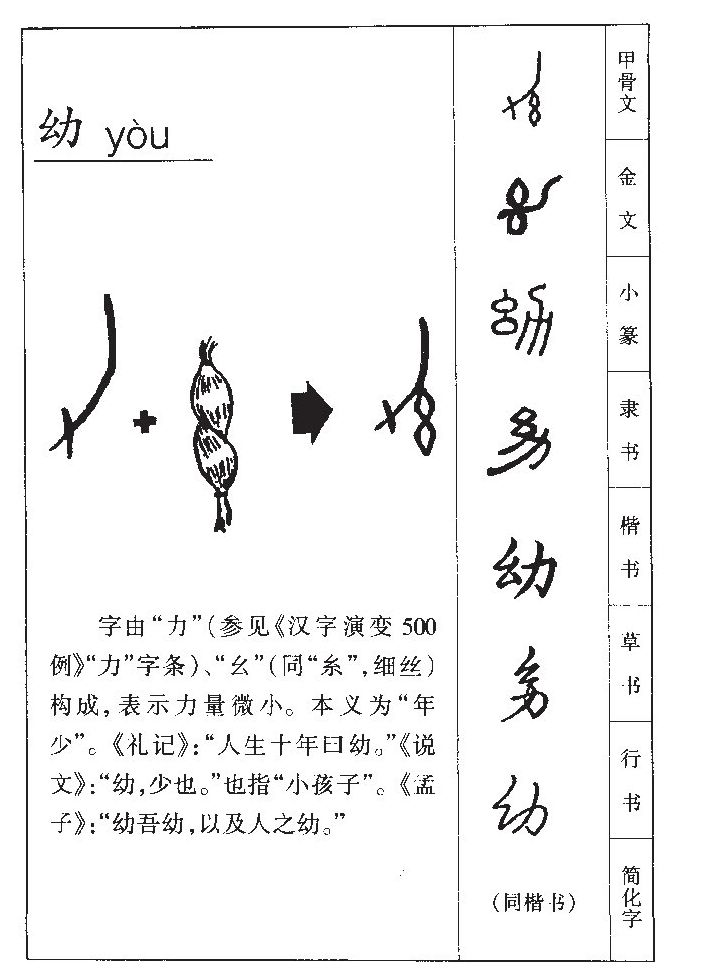 幼字字源字典