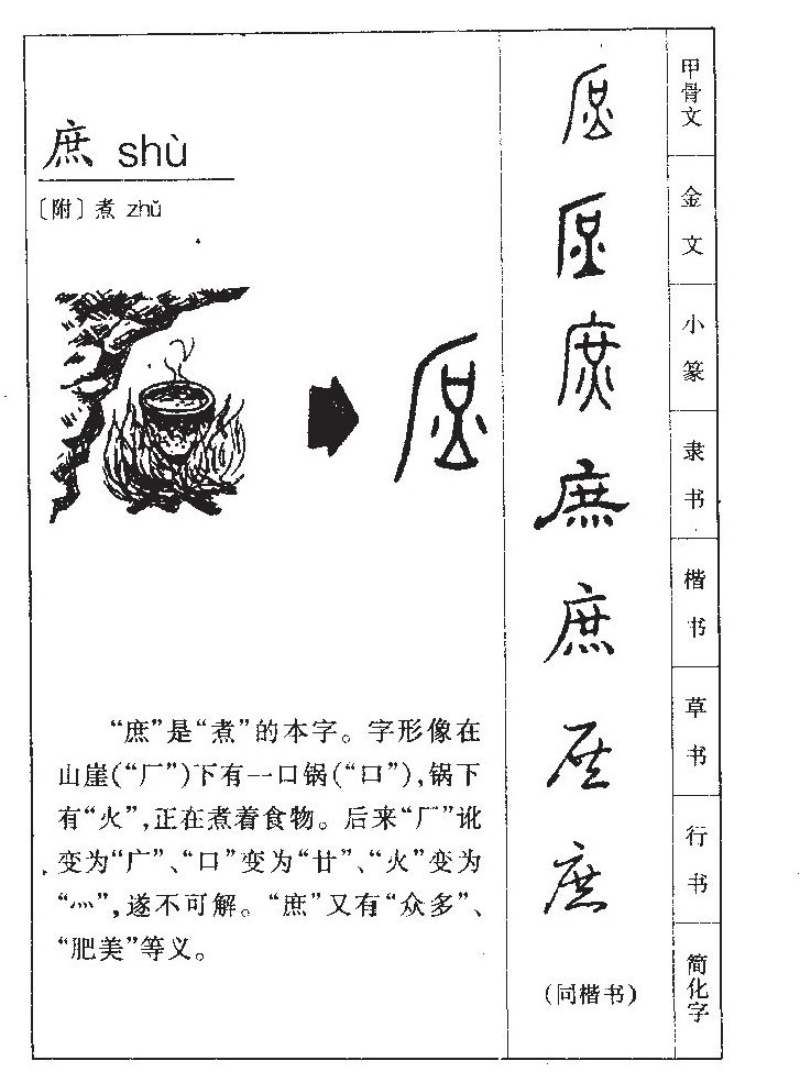 庶字字源字典