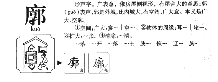 廓字字源字典