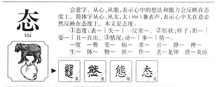 态字字源字典