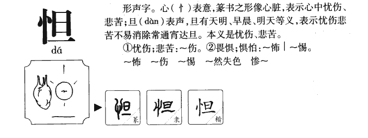 怛字字源字典