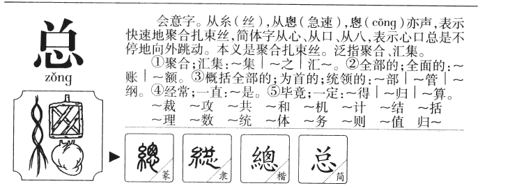 总字字源字典