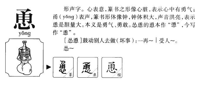 恿字字源字典