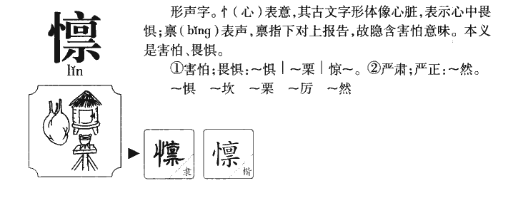 懔字字源字典