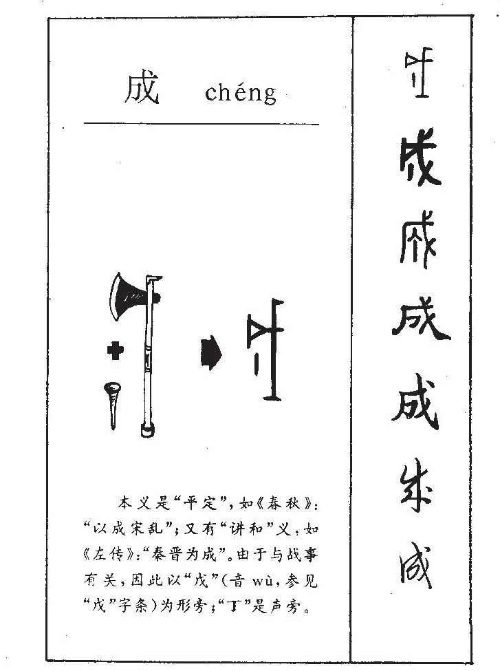 成字字源字典