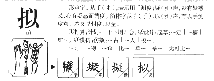 拟字字源字典