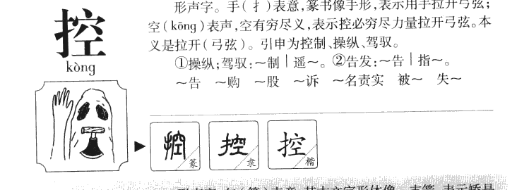 控字字源字典