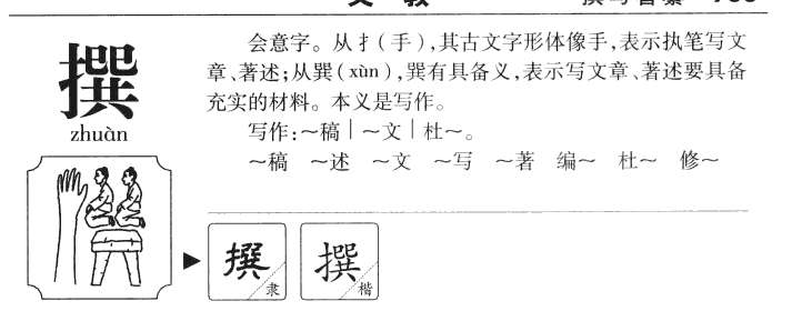 撰字字源字典