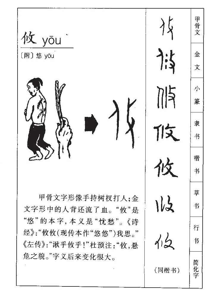 攸字字源字典