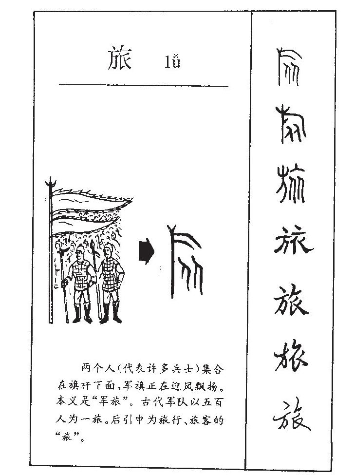 旅字字源字典