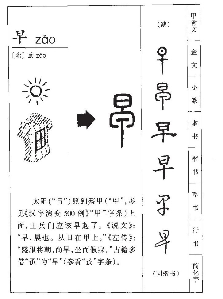 早字字源字典