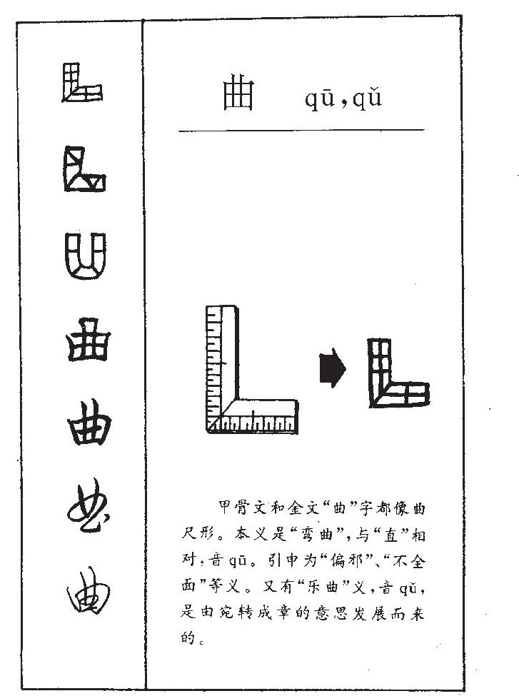 曲字字源字典