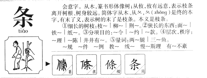 条字字源字典