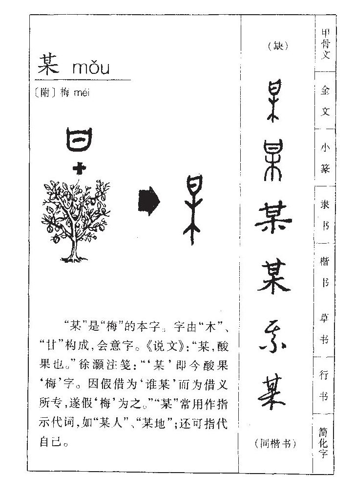 某字字源字典