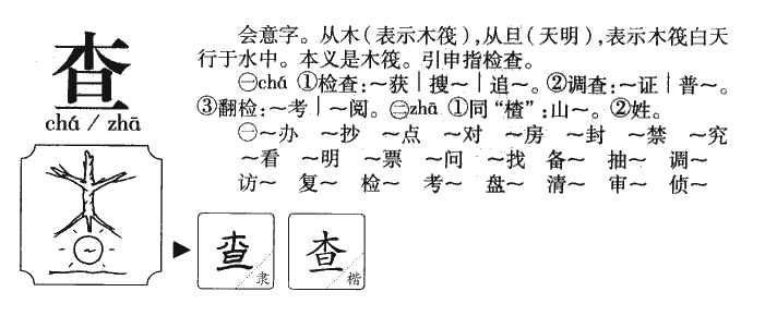 查字字源字典