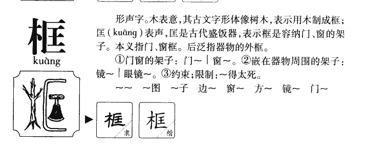 框字字源字典