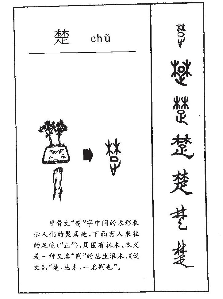 楚字字源字典