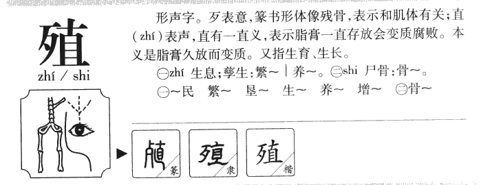 殖字字源字典