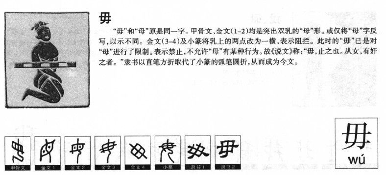 毋字字源字典