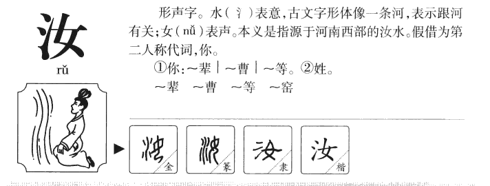 汝字字源字典