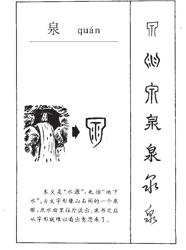 泉字字源字典