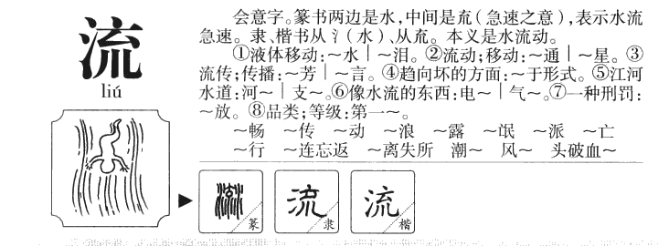 流字字源字典