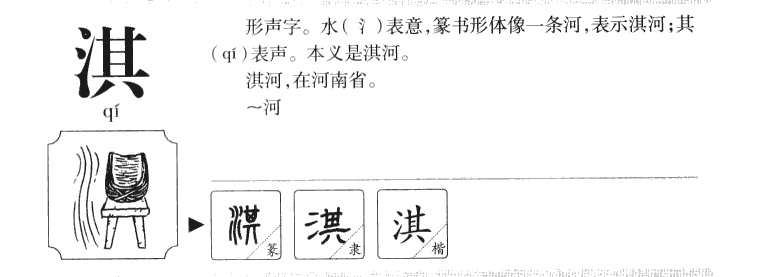 淇字字源字典