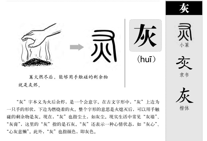 灰字字源字典