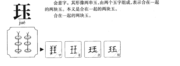 珏字字源字典